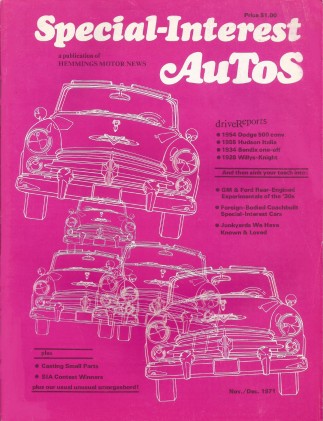 SPECIAL-INTEREST AUTOS 1971 NOV #8 - MARTIA, BENDIX SWC, HUDSON ITALIA, ROYAL